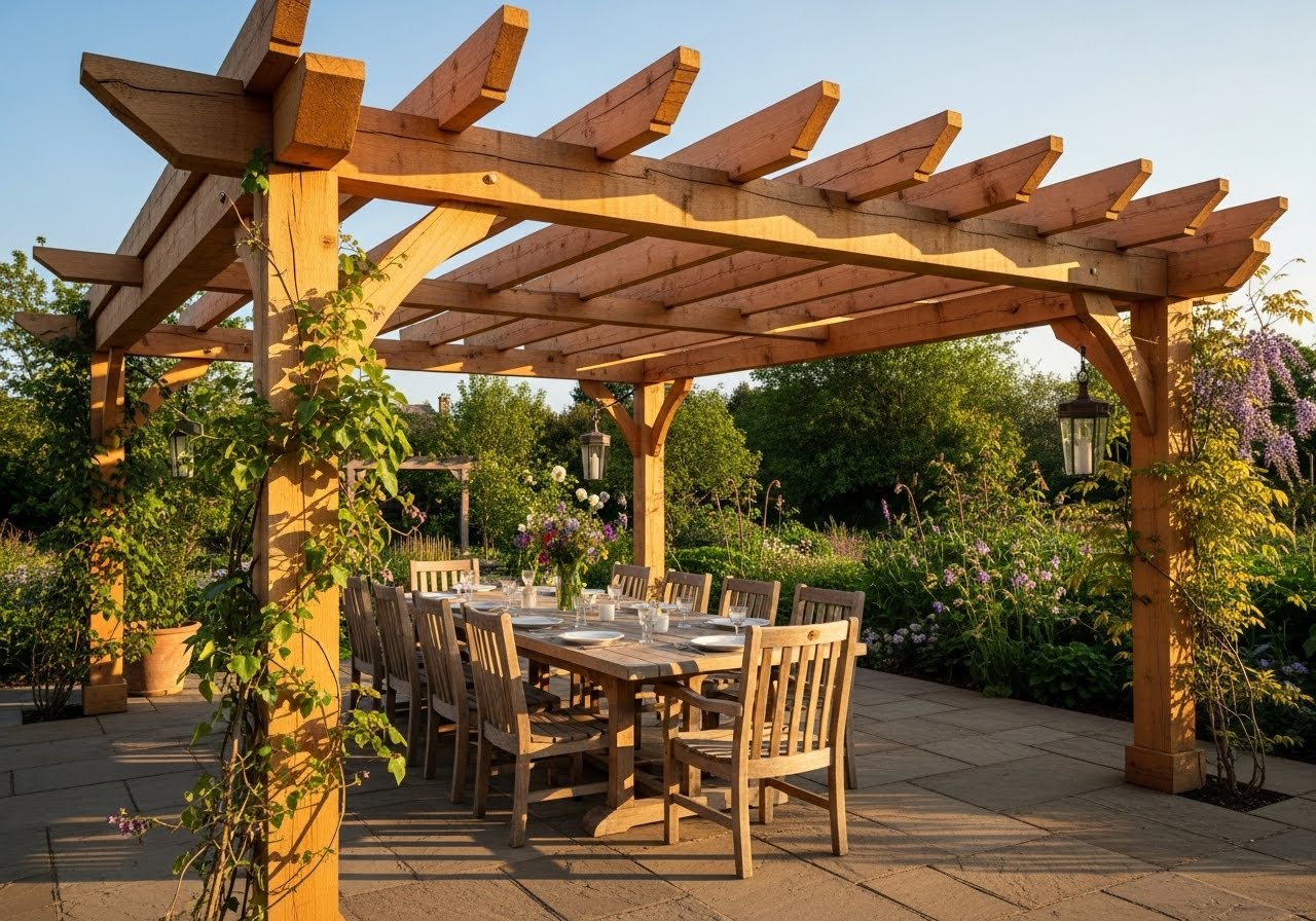 Pergola en bois sur-mesure